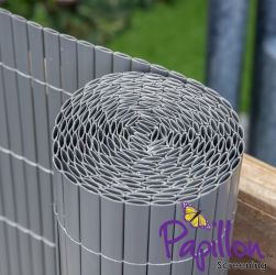 Sichtschutzmatte aus Kunststoff, Bambus, 150cm x 400cm, grau, Papillon™